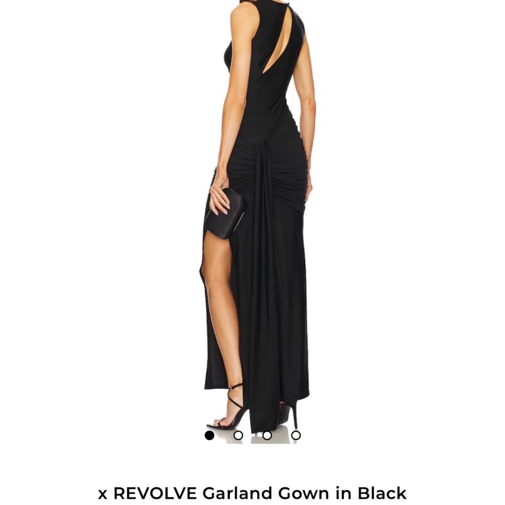 REVOLVE Black Backless Evening Dress